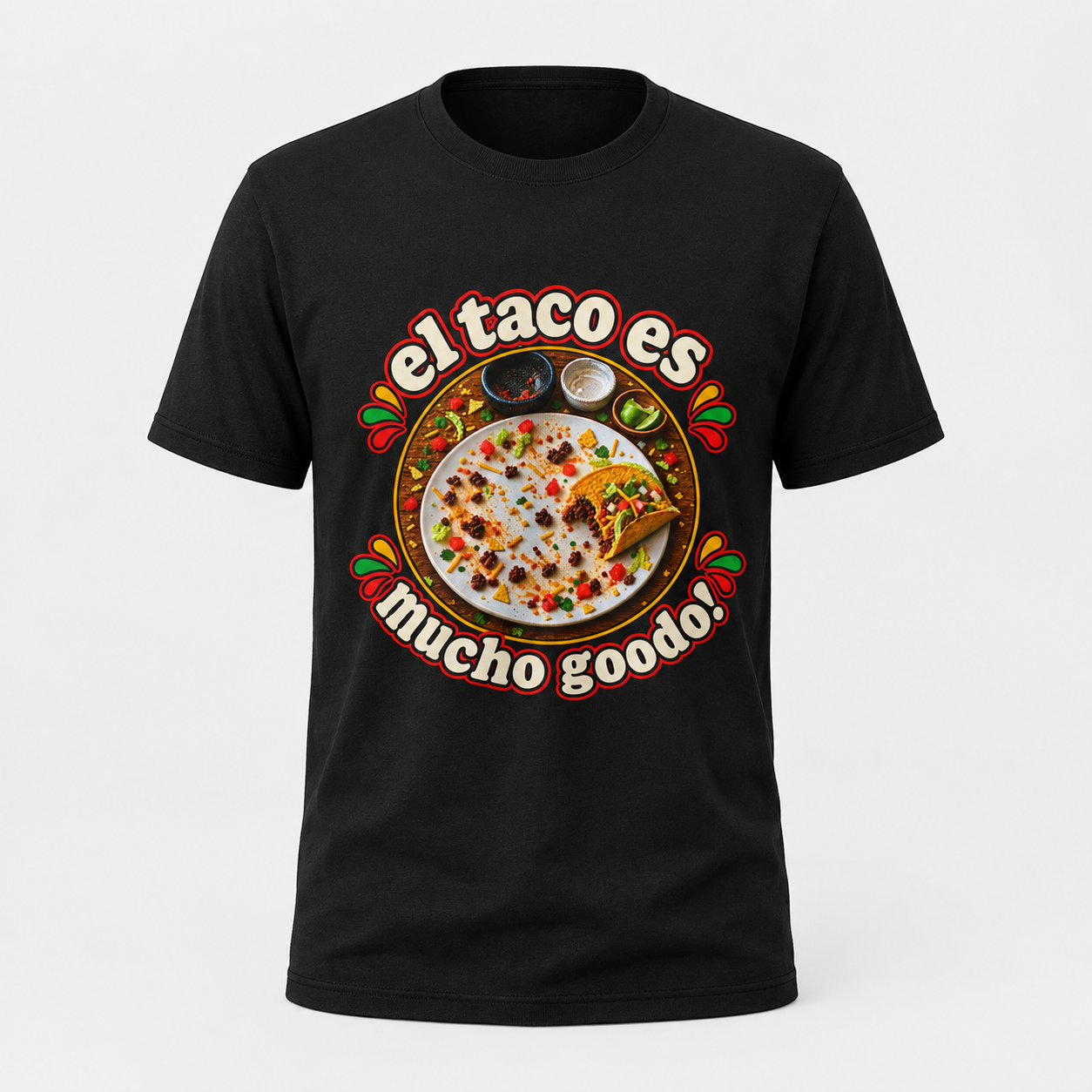 El Taco Es Mucho Goodo! Funny Taco Shirt | Taco Lover Bella+Canvas 3001 Unisex Tee - Image 6